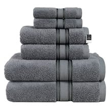 6 Piece Cotton Bathroom Towel Set